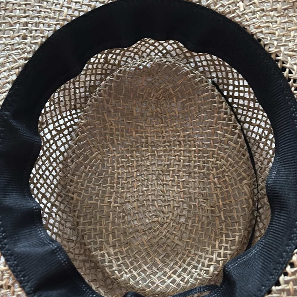 Straw structured brim hat - Picture 4 of 5
